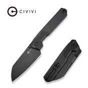 CIVC230081 Couteau CIVIVI Knives Hid Black Lame Reverse Tanto 14C28N IKBS - Livraison Gratuite