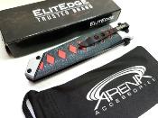 EE10A102BKR Lot de 3 Couteau ElitEdge Japanese Katana Samurai Tanto A/O Lame Acier 420C - Livraison Gratuite