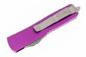 MCT23310APVI  Couteau OTF Microtech 233-10APVI Violet UTX-85 AUTO Lame Acier M390 Tanto Made USA - Livraison Gratuite