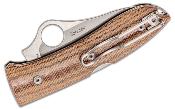 SC255CMP Spyderco SpyOpera Lame M390 Manche Micarta Italy - Livraison Gratuite