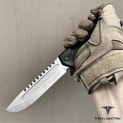 TKF211SL Couteau Takumitak Exit Point Drop Point Satin Lame Acier D2 Etui Kydex - Livraison Gratuite