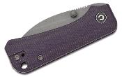 CIVC19068SC2 Couteau Civivi Baby Banter Wharncliffe Purple Lame Acier Nitro-V Stonewash IKBS - Livraison Gratuite