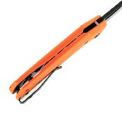 REA174 Couteau Reate PL-XE Orange Lame Drop Point Acier Nitro-V Black Pivot Lock - Livraison Gratuite