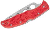 SC10TR Couteau Spyderco Trainer Endura 4 Red Lame Acier AUS-6 Japan - Livraison Gratuite