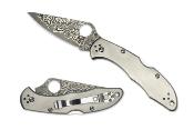 SC11TIPD Couteau Spyderco Delica 4 Damas Lame Damas VG10 Manche Titane Made Japan - Livraison Gratuite