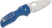 SC230GPCBL Couteau Spyderco Lil' Native Cobalt Blue Lame Acier CPM-SPY27 Satin Compression Lock Made USA - Livraison Gratuite