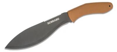 SCH1121081 Couteau Schrade Machete Brown Lame Acier 3Cr13MoV Etui GFN - Livraison Gratuite