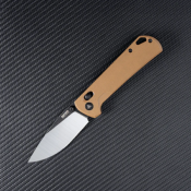 SRM168LGW Couteau SRM Knives 168L-GW Tan Lame Acier D2 IKBS Ambi Lock IKBS - Livraison Gratuite