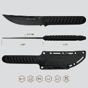 TKF313 COuteau Takumitac Ninja Lame Acier 3Cr13 Trailing Point Etui FRN - Livraison Gratuite