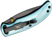 BR0528 Couteau Browning Prism III Bleu Ciel Lame 7Cr17MoV Noire Liner Lock Clip - Livraison Gratuite