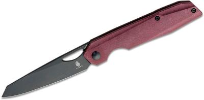 KIV4545C2 Couteau Kizer Genie Red Richlite Lame Tanto Reverse Acier 154CM Black IKBS - Livraison Gratuite