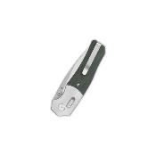 QS157B1 Couteau QSP Vault Green Micarta Lame Acier 14C28N IKBS Crossbar Lock - Livraison Gratuite