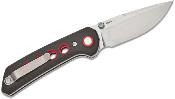 REA139 Couteau Reate Knives PL-XT Black/Red Lame Acier Nitro-V IKBS Pivot Lock - Livraison Gratuite