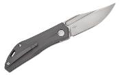 RS7041 Couteau Real Steel Ventus Grey Titane Lame Acier N690 Slip Joint - Livraison Gratuite