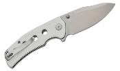 S230682 Couteau Sencut Excalis White Lame Tanto Reverse Satin Acier 9Cr18MoV IKBS - Livraison Gratuite