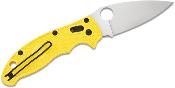 SC101PYL2 Couteau Spyderco Manix 2 Salt Yellow Lame Acier CPM-MagnaCut Ball Bearing Lock Made USA - Livraison Gratuite