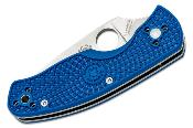 SC136PBL Couteau Spyderco Persistence Lightweight Blue Lame Acier S35VN Plain - Livraison Gratuite