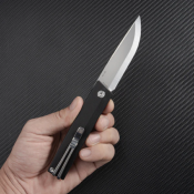 SRM401LGB Couteau SRM Knives 401L-GB Black Lame Acier 10Cr15CoMov Ambi Lock IKBS - Livraison Gratuite