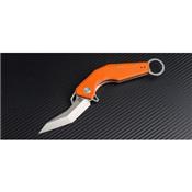 Couteau Artisan Cobra Karambit D2 Manche Orange G-10 ATZ1811POEF - Free Shipping