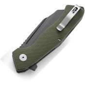 BTKG46H Couteau Bestech Rockface Od Green Wharncliffe Lame Acier D2 Gray Titanium IKBS - Livraison Gratuite