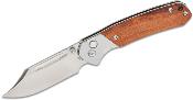 J1942RW Couteau CJRB Cutlery Pyrite Bowie Rosewood Lame Acier AR-RPM9 Sand Polish Button Lock IKBS - Livraison Gratuite