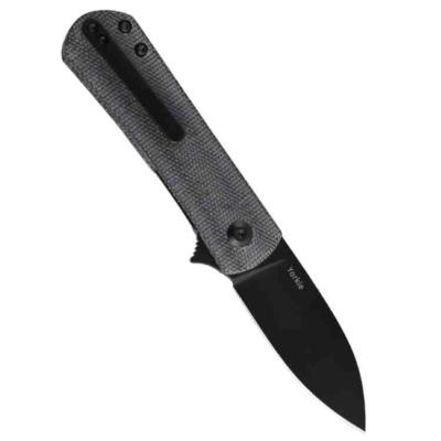 KI3525A4 Couteau Kizer Yorkie Black Micarta Lame Acier M390 IKBS ...