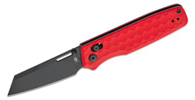 KIV3641A2 Couteau Kizer Task Red Lame Acier 154CM Blk Sheepsfoot - Livraison Gratuite