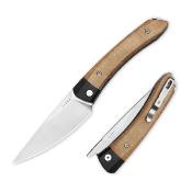 KIV4663A2 Couteau Kizer Momo Micarta Lame Acier Nitro-V - Livraison Gratuite