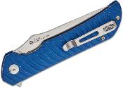 RKEP123ME Couteau RUIKE P123-ME Manche Micarta Blue Lame Acier 14C28N - Livraison Gratuite