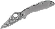 SC11TIPD Couteau Spyderco Delica 4 Damas Lame Damas VG10 Manche Titane Made Japan - Livraison Gratuite