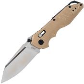 STTS016TG S-Tec Rapid Lock Tan G10 Handle 8Cr14MoV Blade Axis-Lock Clip 