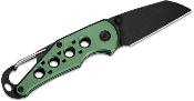 CIVC23062B3 Couteau CIVIVI Pragma Green Lame Acier Nitro-V Blackwash Carabiner/Bottle Opener IKBS - Livraison Gratuite