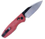 CMB08RS Couteau CMB Made Knives Predator Red Lame Acier 14C28N Stonewash & Satin IKBS - Livraison Gratuite