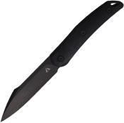 CMBFB01D Couteau CMB Made Knives Kisame Black Lame Blackwash 14C28N Etui Cuir - Livraison Gratuite