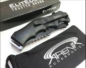 EE10A62BK Lot de 3 Couteau Tactical EDC ElitEdge Tanto A/O Lame Acier 420 - Livraison Gratuite