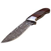 ER20020BR Couteau Poignard Elk Ridge Lame Acier 3CR13 Etui Cuir - Livraison Gratuite