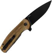 KIV3471A3 Couteau Kizer Gemini Ultem Lame Acier Nitro-V Black IKBS - Livraison Gratuite