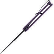 KT1001B3 Couteau Kansept Kryo Purple Lame Acier D2 Black IKBS - Livraison Gratuite