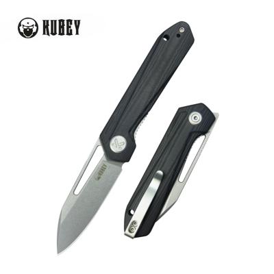 KUB321P Couteau Kubey Thalia Black Clip Point Lame Acier 14C28N IKBS - Livraison Gratuite