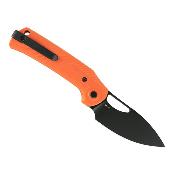 REA174 Couteau Reate PL-XE Orange Lame Drop Point Acier Nitro-V Black Pivot Lock - Livraison Gratuite