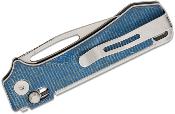 RS8051DM Couteau Real Steel Vis Denim Lame Drop Point Acier 12C27N IKBS - Livraison Gratuite