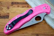 SC11FPPNS30V Couteau Spyderco Delica 4 Pink Lame S30V Made Japan - Livraison Gratuite