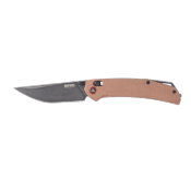 SRM411LMN Couteau SRM Knives 411L-MN Dark Earth Lame Acier 14C28N Ambi Lock IKBS - Livraison Gratuite