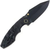 TD004F2 Couteau Defcon Black Lame Acier 14C28N Blk Linerlock - Livraison Gratuite