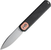 VOSCGSVM2 Couteau Vosteed Corgi Black Lame Acier 14C28N Stonewash IKBS Trek Lock - Livraison Gratuite