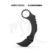 VOSD0202 Couteau Vosteed Dirty Girl Blk Karambit Lame Acier 14C28N Etui Kydex - Livraison Gratuite