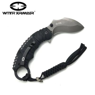 WAR005BK Karambit WithArmour Eagle Claw Black Lame Acier 440C Etui Nylon - Livraison Gratuite