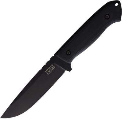 ZPKS0030 Couteau ZA-PAS Ultra Outdoor Black Lame Acier Carbone NMV O2 Etui Kydex Made Poland