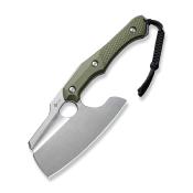 CIVC210412 Couteau Civivi Aratra Green Lame Acier D2 Cleaver Etui Kydex + Clip - Livraison Gratuite