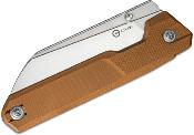 CIVC230083 Couteau CIVIVI Knives Hid Brown Lame Reverse Tanto 14C28N IKBS - Livraison Gratuite